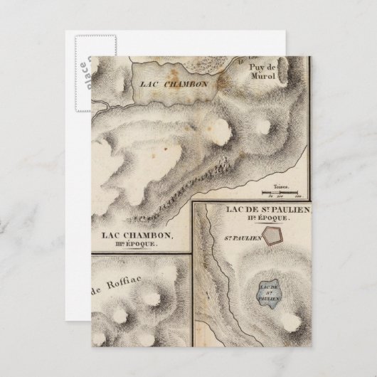 Carte Postale Lacs (Devant / Derrière)