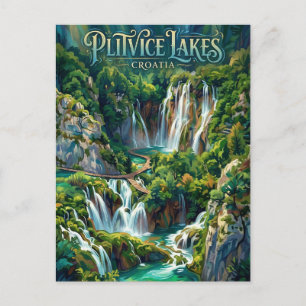Carte Postale Lacs de Plitvice Croatie