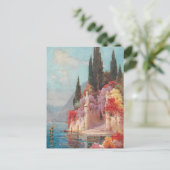 Carte Postale Lacs italiens Fleurs (Debout devant)