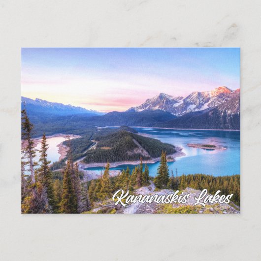 Carte Postale Lacs Kananaskis, Alberta, Canada (Devant)