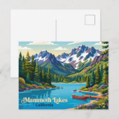 Carte Postale Lacs Mammoth États-Unis (Devant / Derrière)