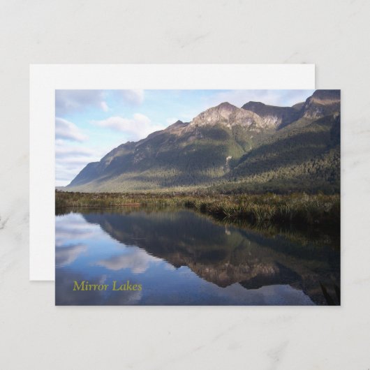 Carte Postale Lacs miroirs (Devant / Derrière)