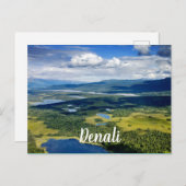 Carte Postale Lacs pittoresques de Denali (Devant / Derrière)