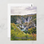Carte Postale Lacs Plitvice, Croatie - Parc national (Devant / Derrière)