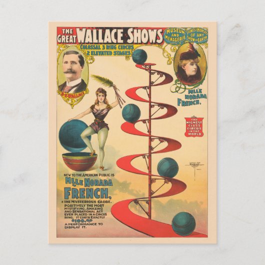 Carte Postale L'Acte De M'lle Norada Français (Devant)