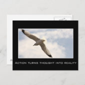 Carte Postale L'action transforme la pensée en réalité (Devant / Derrière)