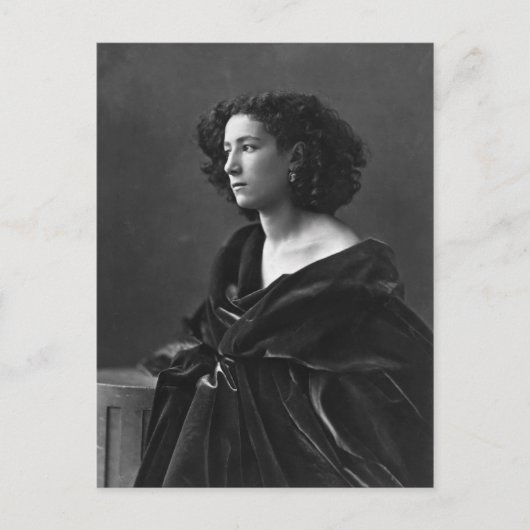 Carte Postale L'actrice française Sarah Bernhardt par Félix Nada (Devant)