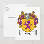 Carte Postale Lacy Family Crest (Devant / Derrière)