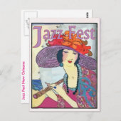 Carte Postale Ladey vintage, Fest de jazz (Devant / Derrière)