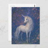 Carte Postale L'adorable licorne dans la forêt (Devant / Derrière)