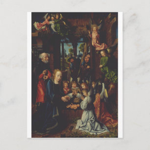 Carte Postale L'Adoration de l'enfant chrétien