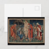 Carte Postale L'Adoration des Mages (par Edward Burne-Jones) (Devant / Derrière)