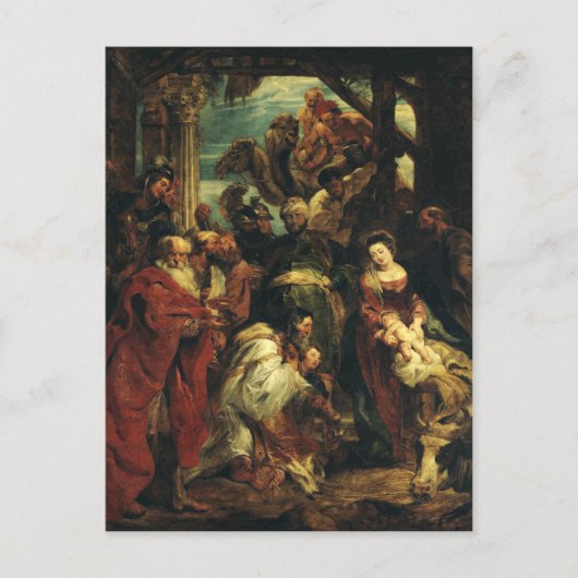 Carte Postale L'Adoration des Mages par Peter Paul Rubens (Devant)