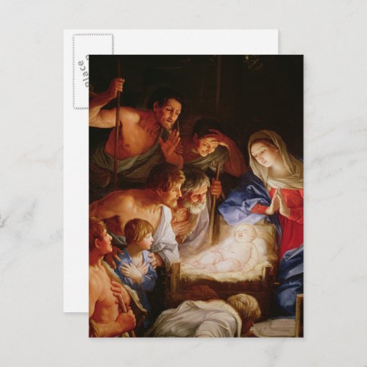 Carte Postale L'Adoration des Shepherds (Devant / Derrière)