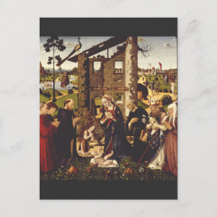 Carte Postale L'Adoration par Biagio d'Antonio Art Médiéval