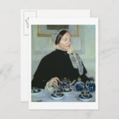 Carte Postale Lady at the Tea Table, 1885 (huile sur toile) (Devant / Derrière)