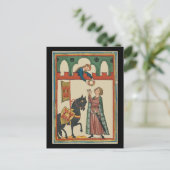 Carte Postale Lady Award du chevalier A Garland, 14e siècle (Debout devant)