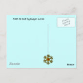 Carte Postale LADY BLUE MASK Venetian Masquerade Party (Dos)