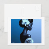 Carte Postale Lady Blue Postcard (Devant / Derrière)