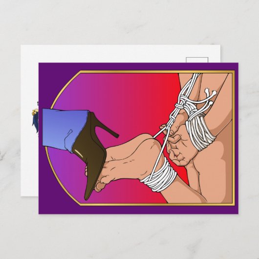 Carte postale Lady Boot (Devant / Derrière)