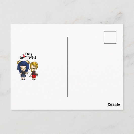 Carte postale Lady Boot (Dos)