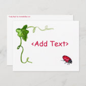 Carte postale Lady Bug (Devant / Derrière)