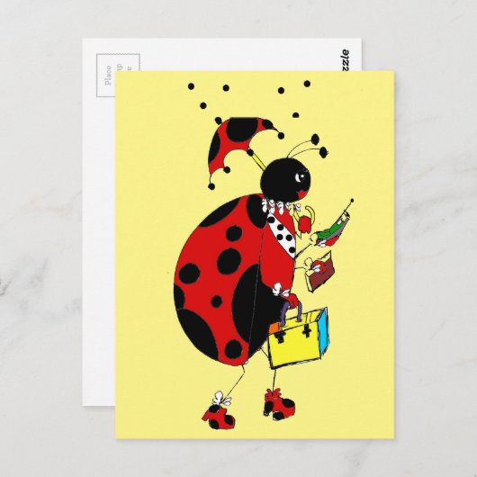 Carte Postale Lady Bug (Devant / Derrière)