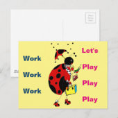 Carte Postale Lady Bug (Devant / Derrière)