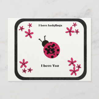 Carte Postale Lady Bug Love