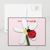 Carte Postale Lady Bug Lovin (Devant / Derrière)