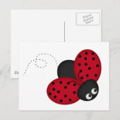 Carte postale Lady Bug Luck (Devant / Derrière)
