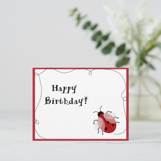 Carte Postale Lady Bug Post Card (Debout devant)