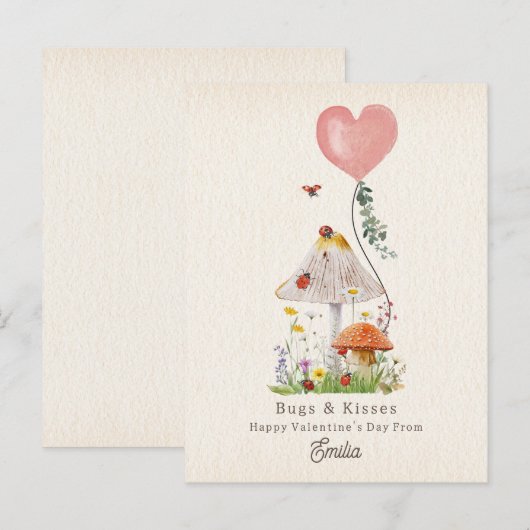 Carte Postale Lady Buisses & Baisers Classe Valentine (Devant / Derrière)