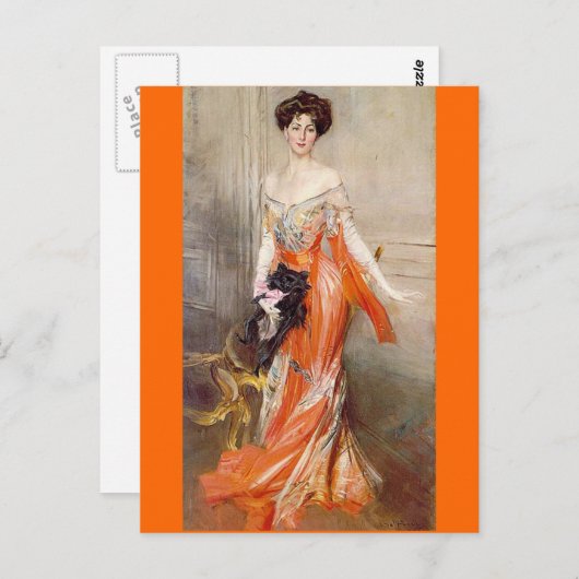 Carte Postale Lady Decides - Boldini (Devant / Derrière)