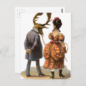 Carte Postale Lady Dirigeant Son Elk-man (Devant / Derrière)