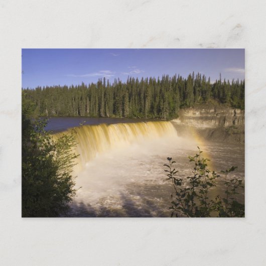 Carte Postale Lady Evelyn Falls Territorial Park, Nord-Ouest (Devant)