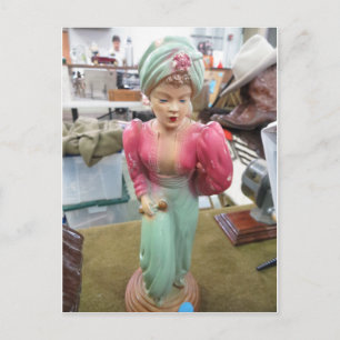 Carte Postale Lady Figurine