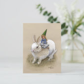 Carte Postale Lady Gnome et Rabbit (Debout devant)