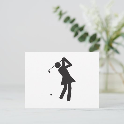 Carte Postale Lady-golfer-T (Debout devant)