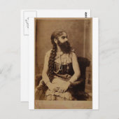 Carte Postale Lady hardie (Devant / Derrière)