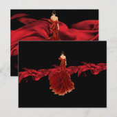 Carte postale Lady in Red (Devant / Derrière)