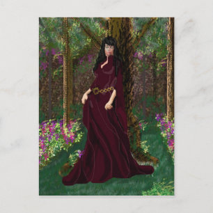 Carte Postale Lady in the Forrest Post Card