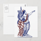 Carte Postale Lady Liberty (Devant / Derrière)