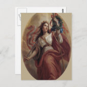 Carte postale Lady Liberty (Devant / Derrière)