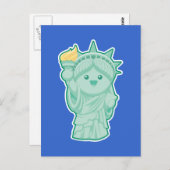 Carte Postale Lady Liberty (Devant / Derrière)