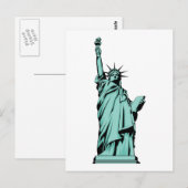 Carte Postale Lady Liberty (Devant / Derrière)