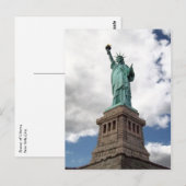 Carte Postale Lady Liberty (Devant / Derrière)