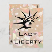 Carte Postale Lady Liberty (Devant / Derrière)