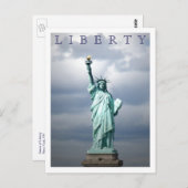 Carte Postale Lady Liberty (Devant / Derrière)