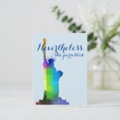 Carte Postale Lady Liberty Persiste (Debout devant)
